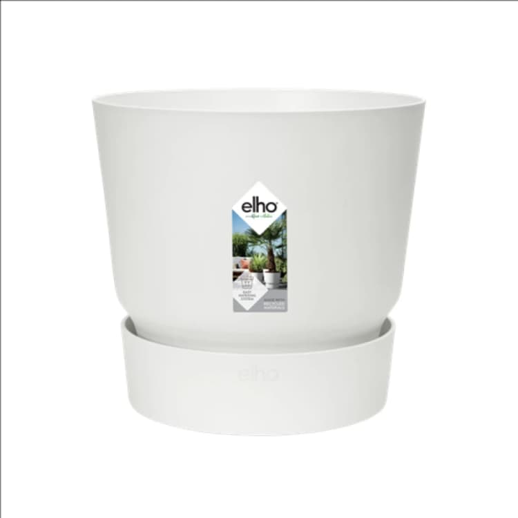 Image of Elho Greenville Round 25cm - White 0462262415000