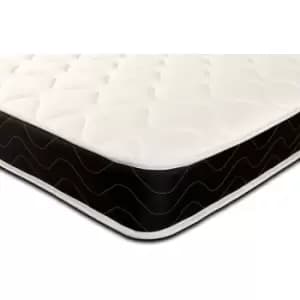 Image of Starlightbeds - Starlight Beds Alphard Black Quilted Bonnell Sprung Memory Foam Mattress, 3ft Single