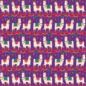 Image of Sass & Belle Fa La La Llama Wrapping Paper
