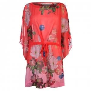 Image of Ted Baker Ted Womens Cover Up Dress In Berry Sundae - RED