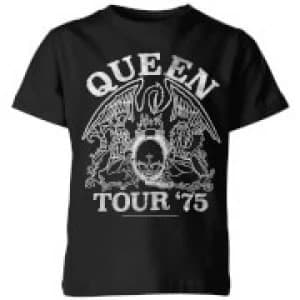Image of Queen Tour 75 Kids T-Shirt - Black - 7-8 Years