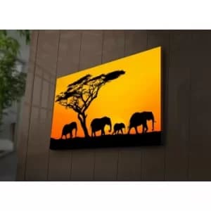 Image of 4570?ACT-53 Multicolor Decorative LED Lighted Canvas Painting