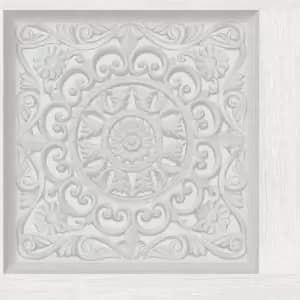 Image of Holden Decor Ornate Panel Dove Wallpaper