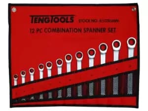 Image of Teng 6512RSMM Ratcheting Combination Spanner Set 12pc