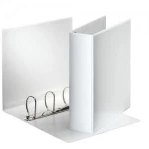 Image of Esselte Essentials Pres Binder A4 60mm 4 D-Ring WH PK10