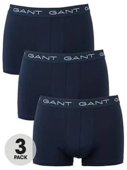 Image of Gant 3 Pack Trunks - Navy Size M Men