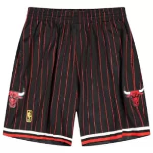 Image of Mitchell And Ness Nba Chicago Bulls Swingman Shorts, Black, Male, Shorts, SMSHAC18022-CBUBLCK9