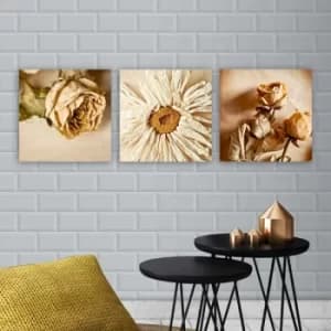 Image of P97062947 Multicolor Decorative Canvas Painting (3 Pieces)
