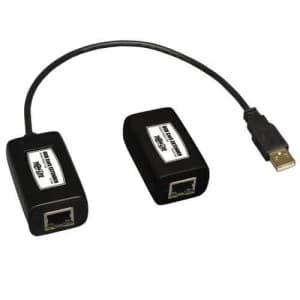 Image of Tripp Lite 1 Port USB Over Cat5 Cat6 Extender Transmitter And Receiver