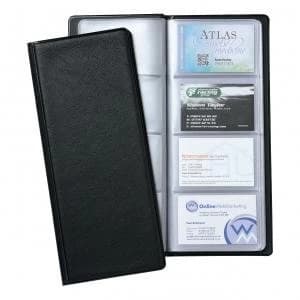Image of Office Classic Business Card Book PVC 64 Pockets for 128 Cards
