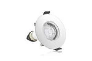 Image of Integral Evofire Round 70mm cut-out Fire Rated Downlight Round Polished Chrome with GU10 Holder
