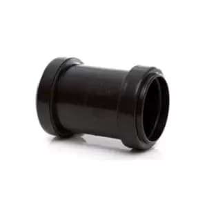 Image of Polypipe Waste Push Fit Straight Coupling Black 40mm Wp26B
