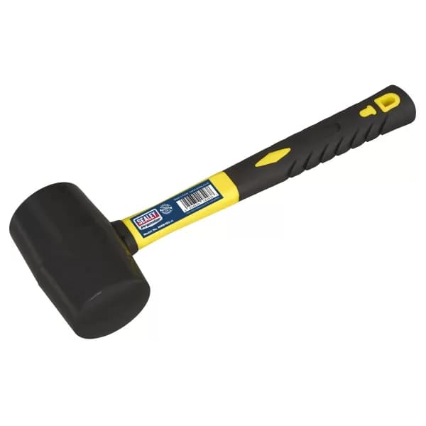 Image of Genuine SEALEY RMB150 Rubber Mallet 1.5lb Fibreglass Shaft