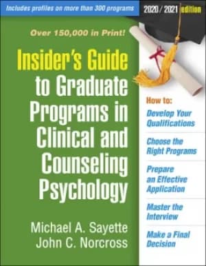 Image of Insider's Guide to Graduate Programs in Clinical and Counseling Psychology2020/2021 Edition