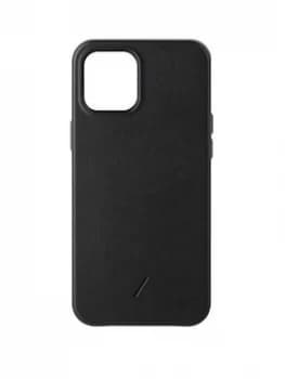 Image of Native Union Clic Classic Fully Wrapped Italian Leather Case For iPhone 12/12 Pro - Black