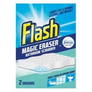 Image of Flash Magic Eraser Bathroom Scrubber