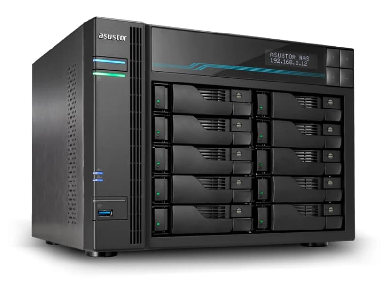 Image of Asustor AS7110T NAS/storage Server Desktop Intel Xeon 8GB DDR4 0 TB