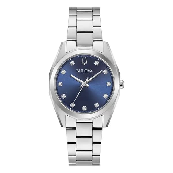Image of Bulova 96P229 Diamond Stainless Steel Bracelet Watch - W83176