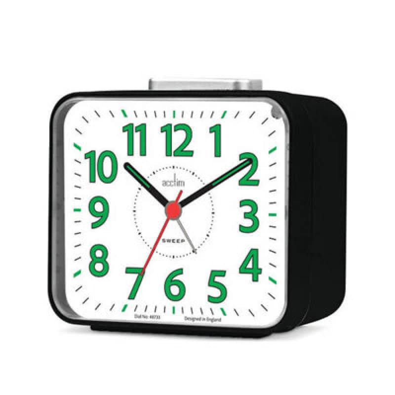 Image of Acctim Parker Black Analogue Alarm Clock