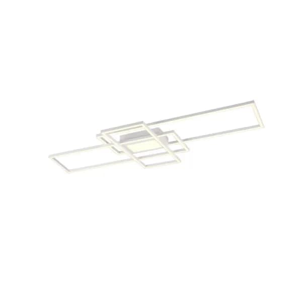 Image of Irvine Modern 60W LED Semi Flush Light White Matt 3000-6500K Remote control