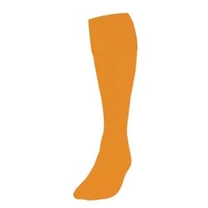 Image of Precision Plain Football Socks Amber UK Size 3-6