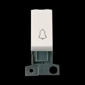 Image of Click Scolmore MiniGrid 10A 1 Way Bell Switch Module White - MD005PW