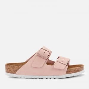 Image of Birkenstock Womens Arizona Suede Double Strap Sandals - Light Rose - EU 37/UK 4.5