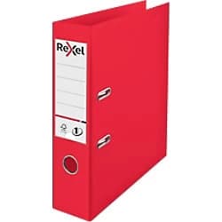 Image of Rexel Choices Lever Arch File 75mm Polypropylene 2 ring Red