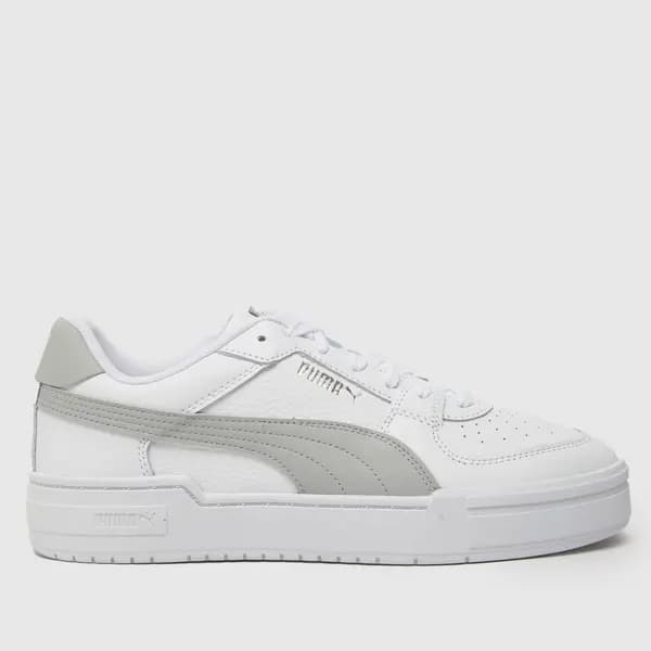 Image of PUMA ca pro classic trainers in white & grey White/grey UK 12 (EU 47)