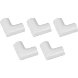 Image of D Line Trade D-Line Trunking Flat Bends Mini (5 Pack)