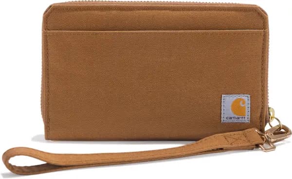 Image of Carhartt Nylon Duck Lay-Flat Clutch Ladies Wallet, Black for Women