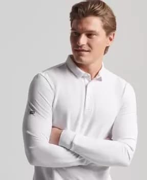 Image of Superdry Studios Organic Cotton Pique Polo Shirt