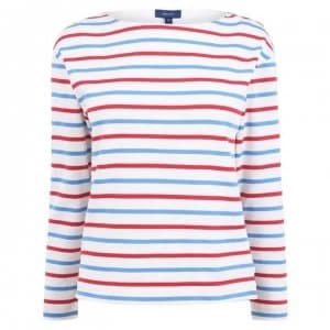 Image of Gant Striped Boatneck Sweater - 105 Multicolour