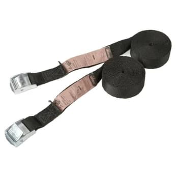 Image of Jumbo - Tie Down C/W Cam Buckle Black 8FT (250CM) 2-Pk