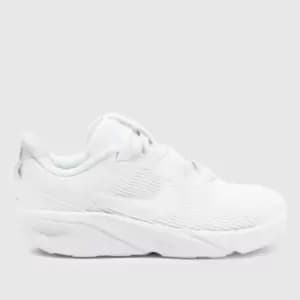 Image of Nike White Star Runner 4 Toddler Trainers