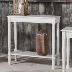 Image of Elizabeth White Pine Wood Oblong Console K/D