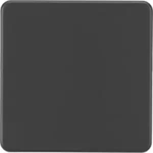 Image of MLA Knightsbridge Screwless 1G Blanking Plate Anthracite - SF8350AT