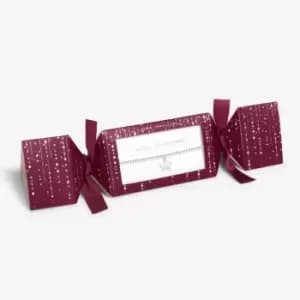 Image of Christmas Cracker Merry Christmas Silver 17.5cm Stretch Bracelet 6250