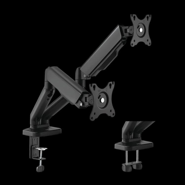 Image of LogiLink Dual Monitor mount. 17"-32". steel. spring-assisted