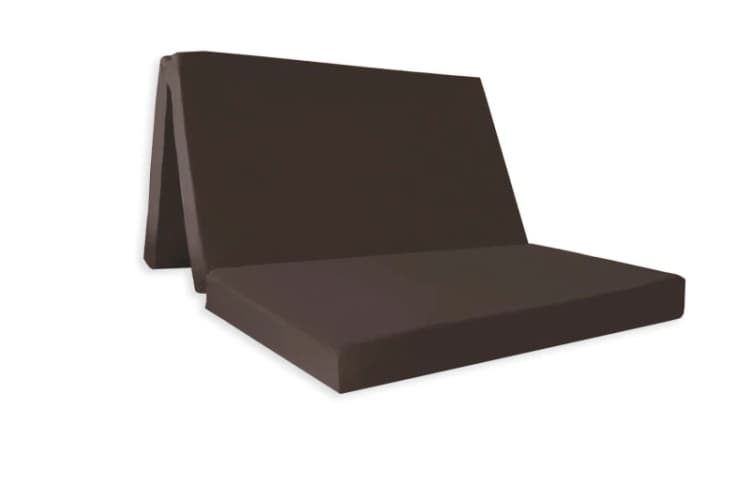 Image of Mattress Guru Badenia Double Folding Z Bed Futon Mattress with Protective Travel Cover Chocolate