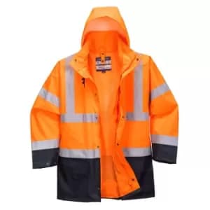 Image of Essential 5 in 1 Hi Vis Jacket Orange / Navy XL