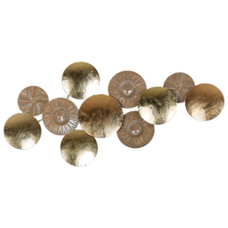 Image of Beliani Wall Decor Thallium Metal 45cm Gold