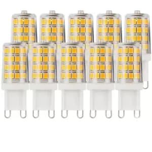 Image of 3 Watts G9 LED Bulb Clear Capsule Warm White Dimmable, Pack of 10
