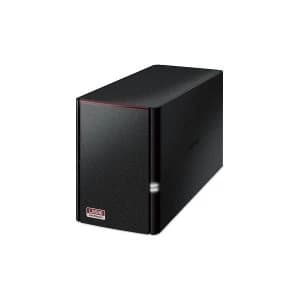 Image of Buffalo LinkStation 520 Ethernet LAN Compact Black NAS 2 bays UK Plug