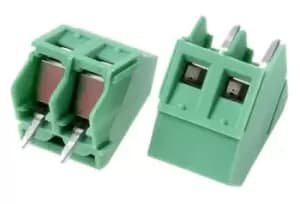Image of Phoenix Contact SMKDSP 1.5/ 2-5.08 2-pin PCB Terminal Block, 5.08mm Pitch Rows