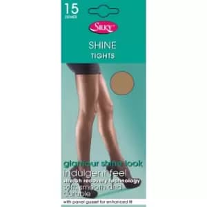 Image of Silky Womens/Ladies Shine Tights Extra Size (1 Pair) (X-Large (48a-54a)) (Nude)
