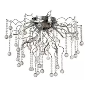 Image of Luminosa Lighting - Dimmable Semi Flush Ceiling, 12 x 1.75W LED, 3000K, 1640lm, Polished Chrome