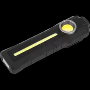 Image of Sealey COB SMD LED Rechargeable 3 in 1 Inspection Light Torch Black