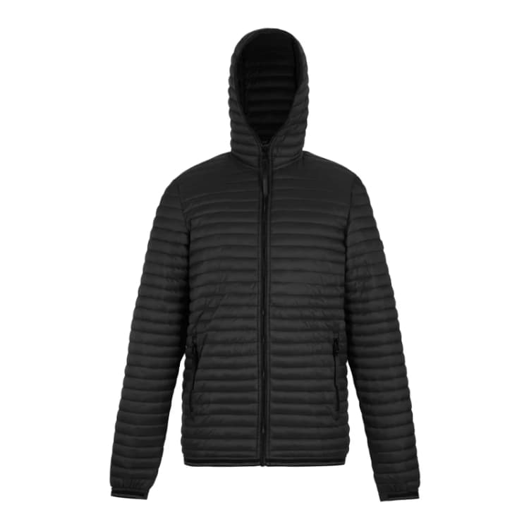 Image of Regatta Mens Rigain Quilted Jacket in Jet Black Size: 3XL Jet Black Male 3XL