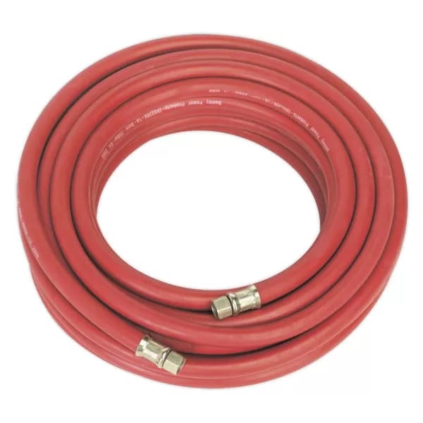 Image of Genuine SEALEY AHC15 Air Hose 15mtr x Ø8mm with 1/4BSP Unions